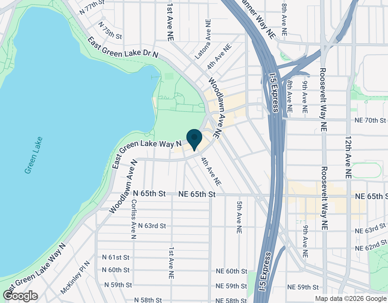 Map showing Seattle (Greenlake) Office location