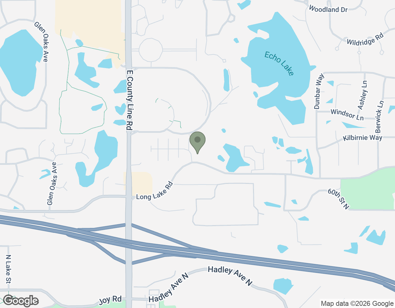 Map showing Golden Roots Therapy office location in Mahtomedi